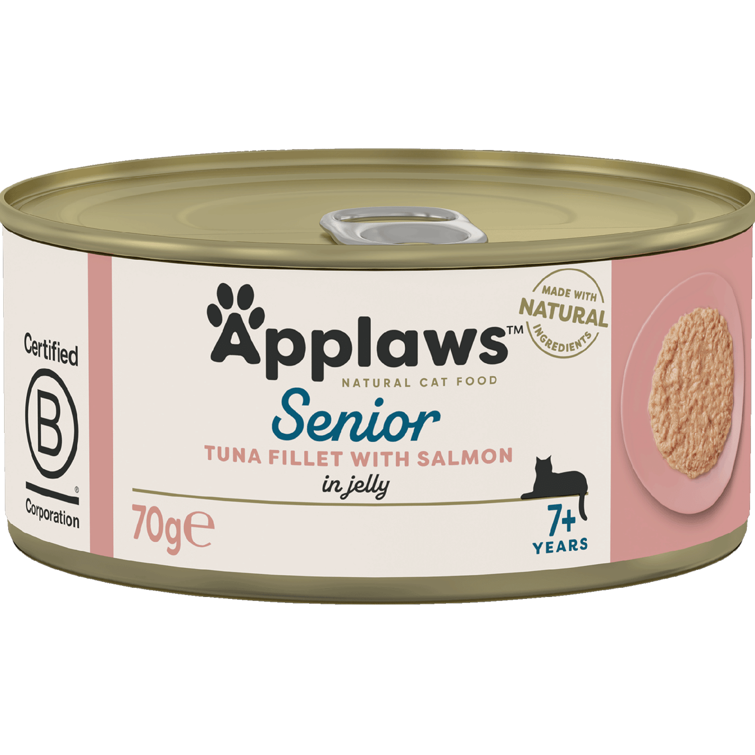 Applaws – 全天然啫哩罐 吞拿+三文魚 (老貓) Senior Tuna & Salmon in Jelly 70g