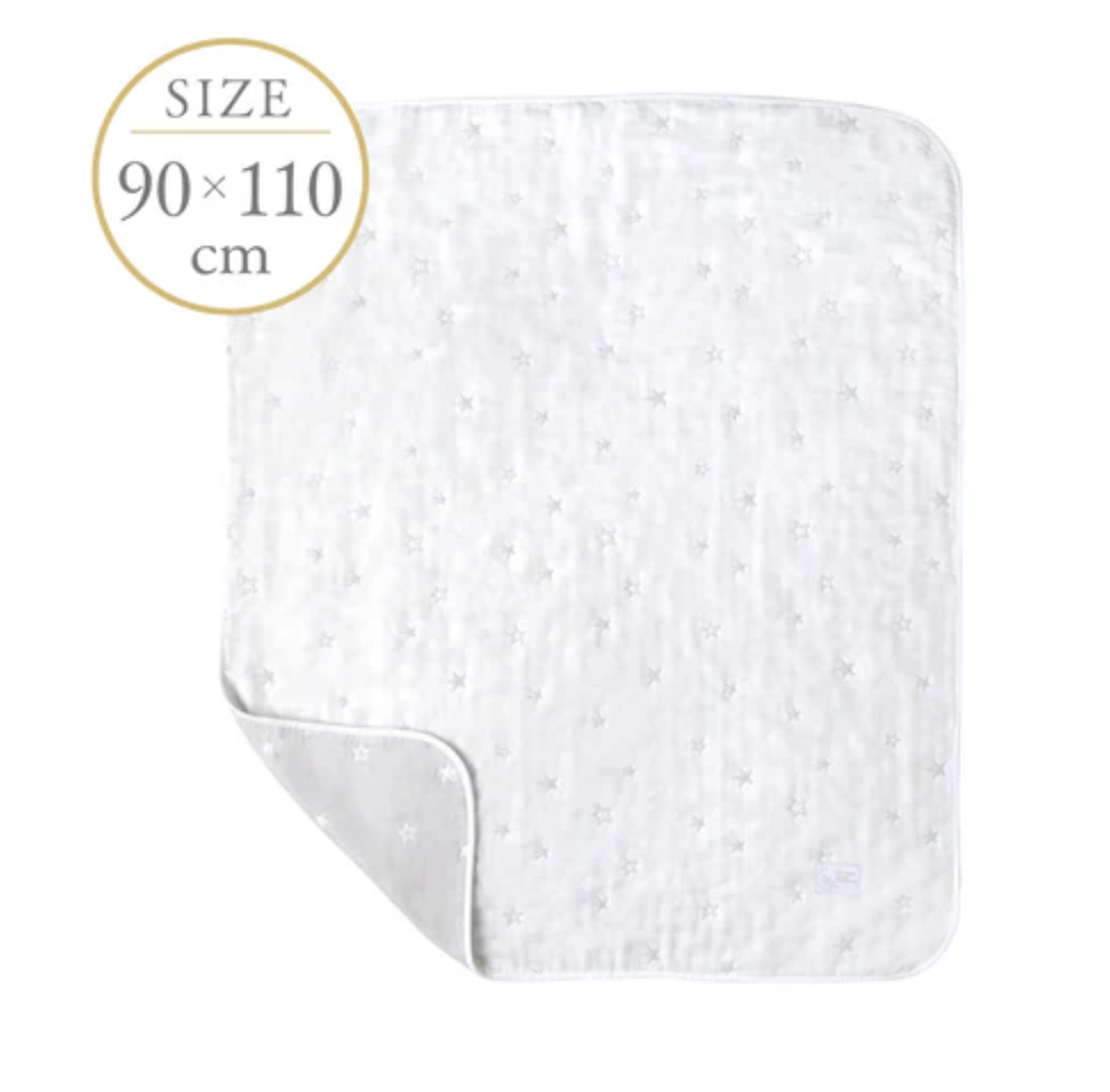 日本製10Mois 銀河星六重紗被 90x110cm