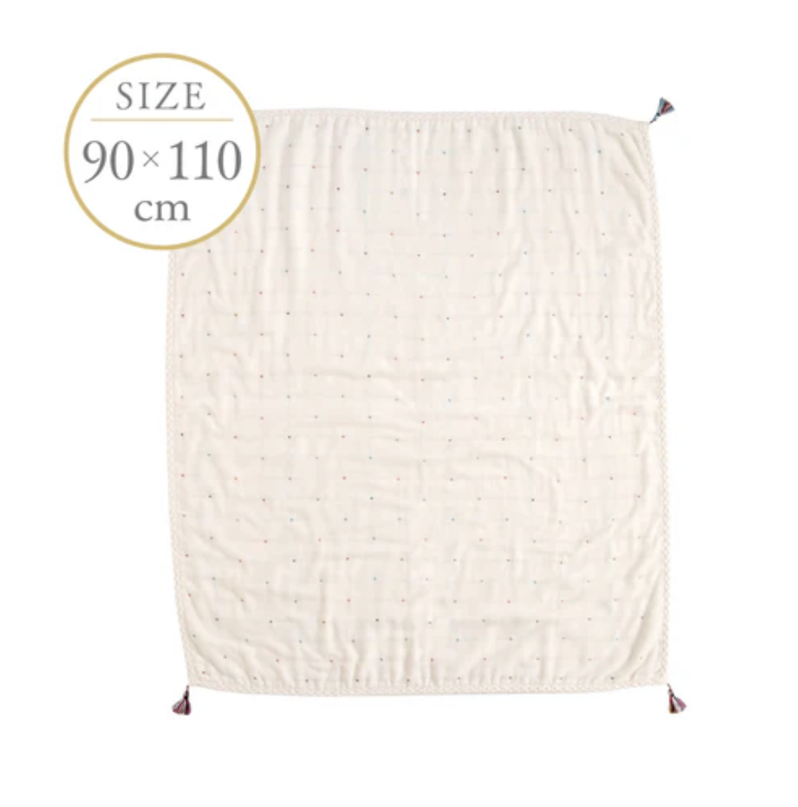 日本製10Mois Bobo 波希米亞六重紗被-90 x110cm