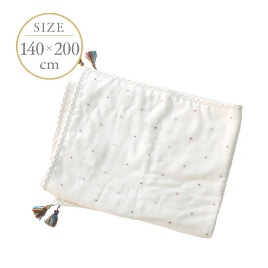 日本製 10Mois Bobo波希米亞六重紗加大被-140x200cm