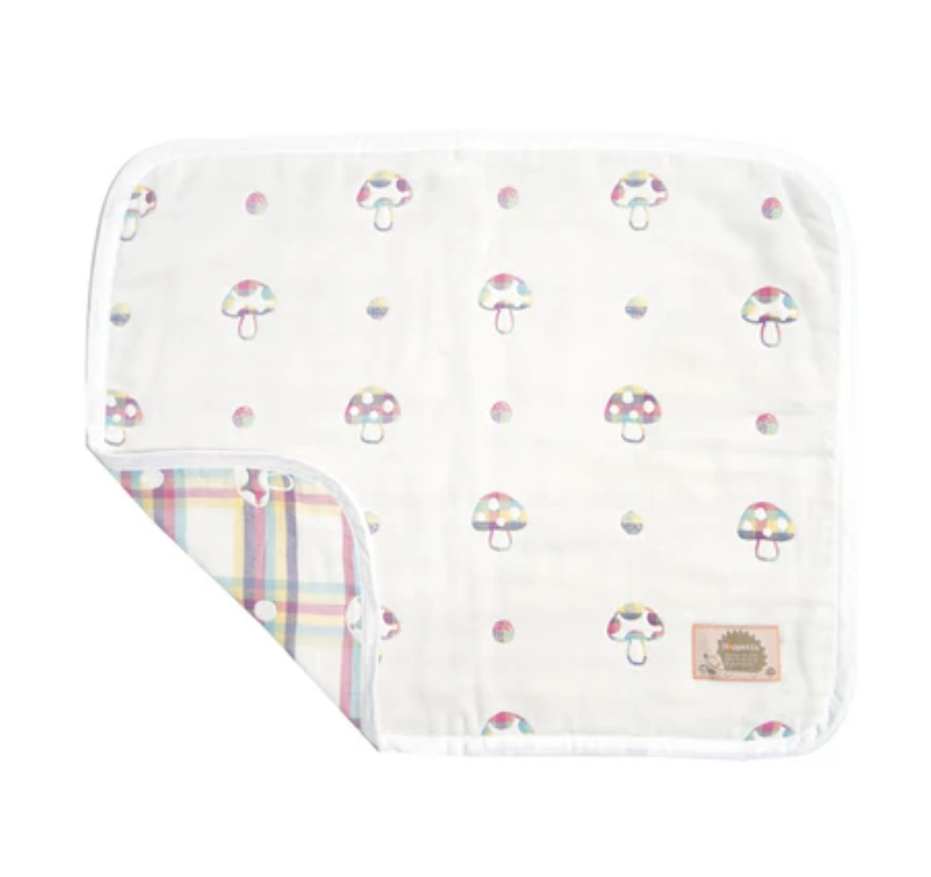 日本製 Hoppetta 新款蘑菇六重紗被 54x66cm