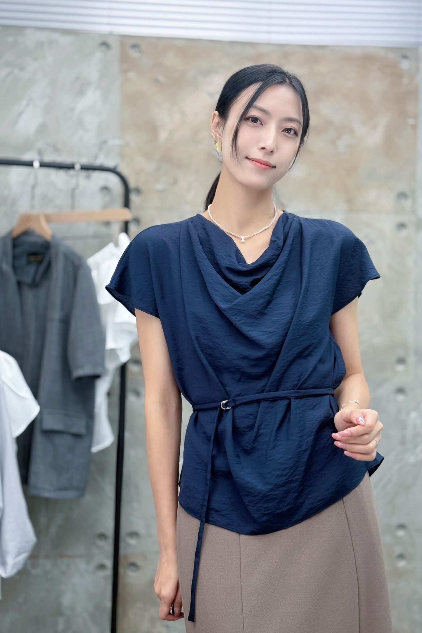 TOP#7644 🤍3分2藏肉比例上衣