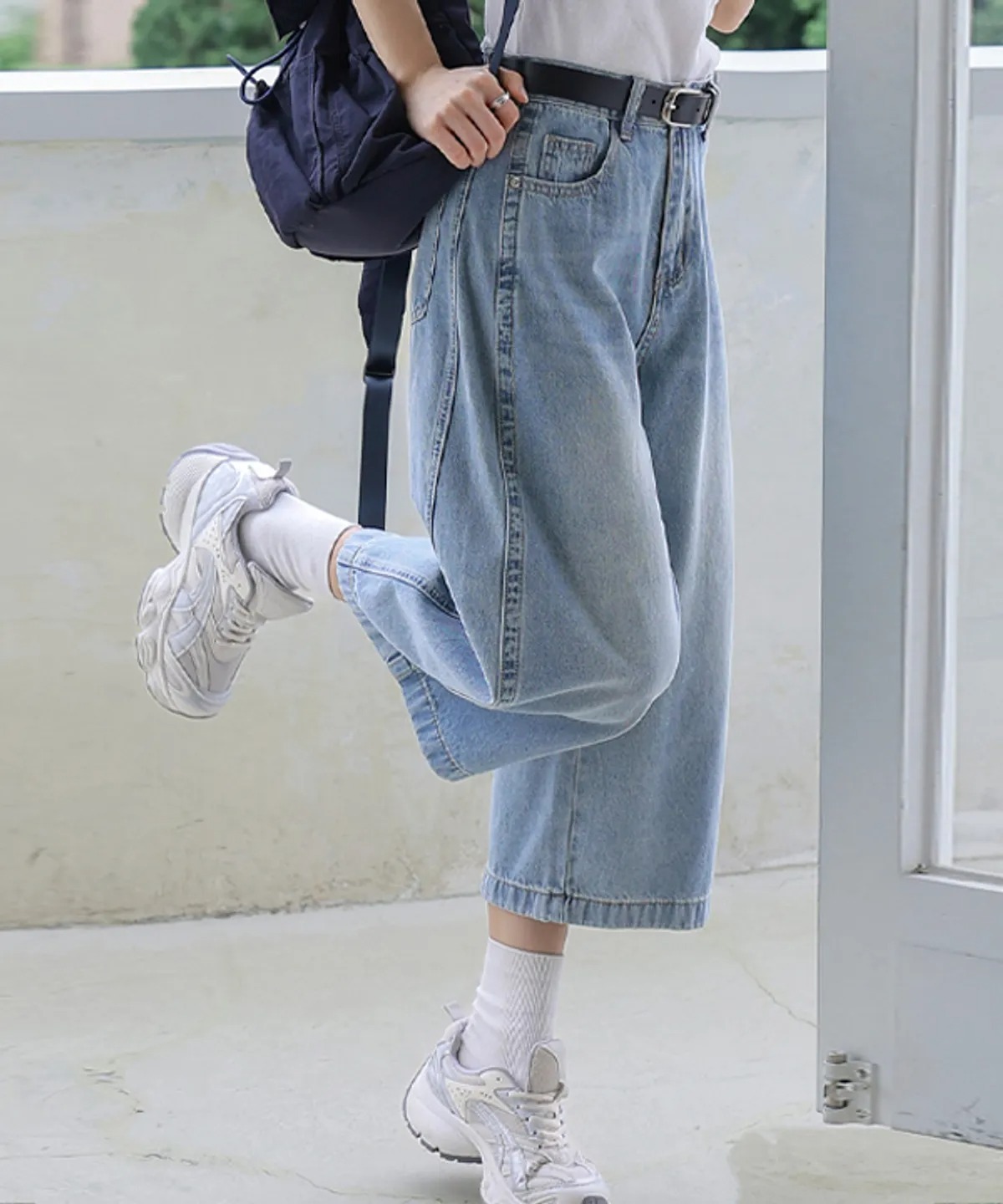 FRENCHCHIC Decos Cut Denim Pants