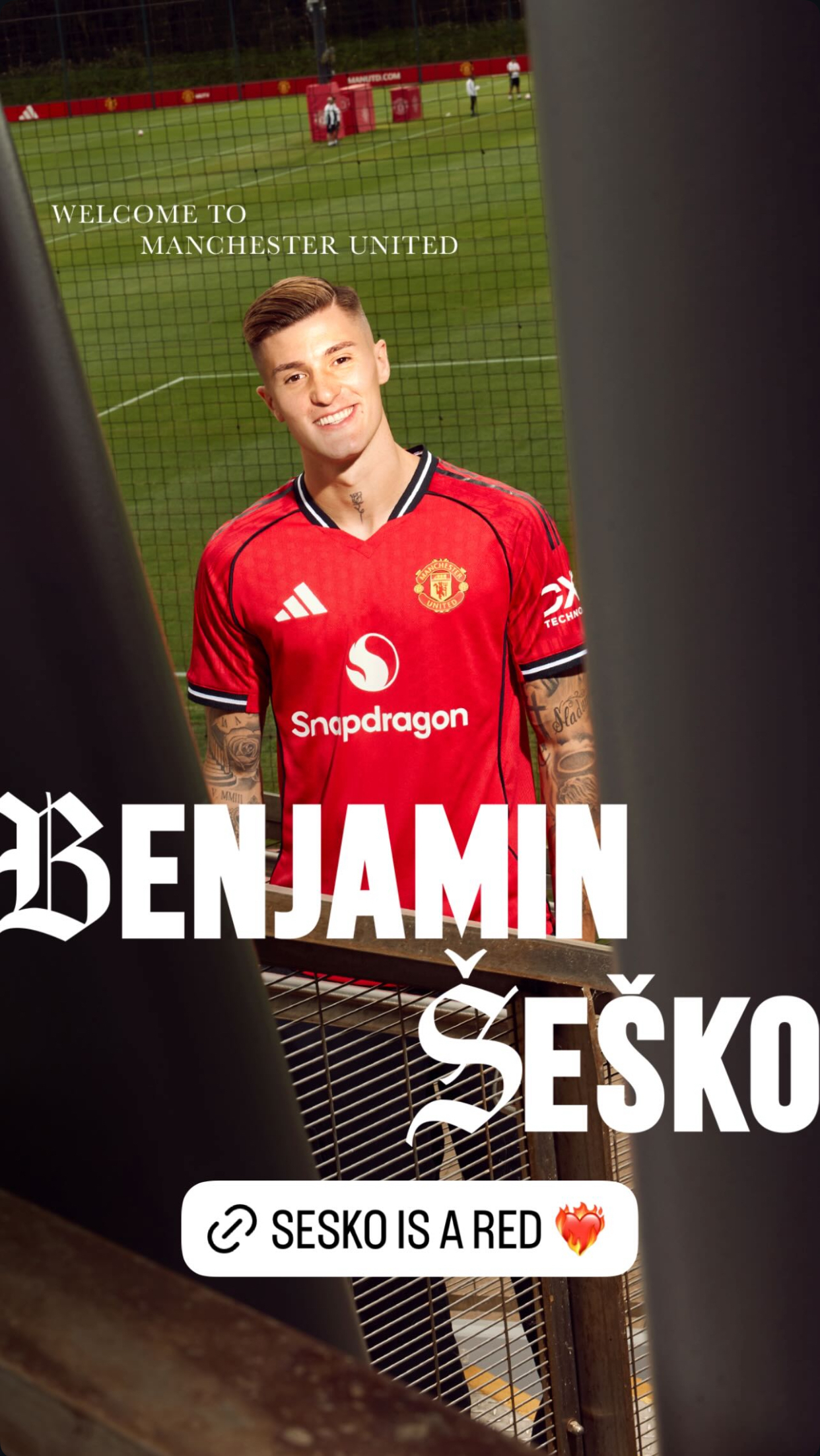 2025 Manchester United Authentic Home Shirt with SESKO