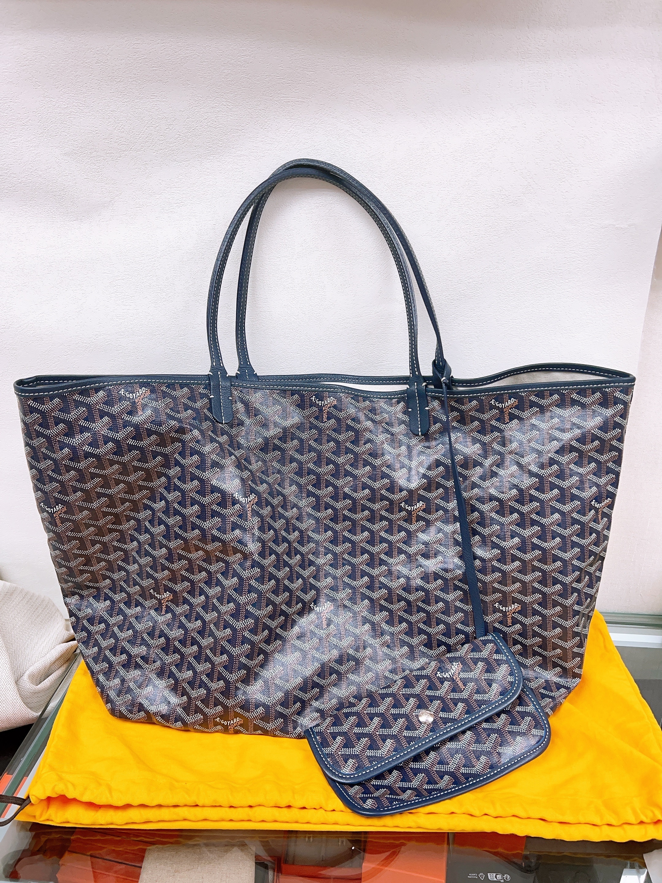 Goyard saint louis tote GM navy