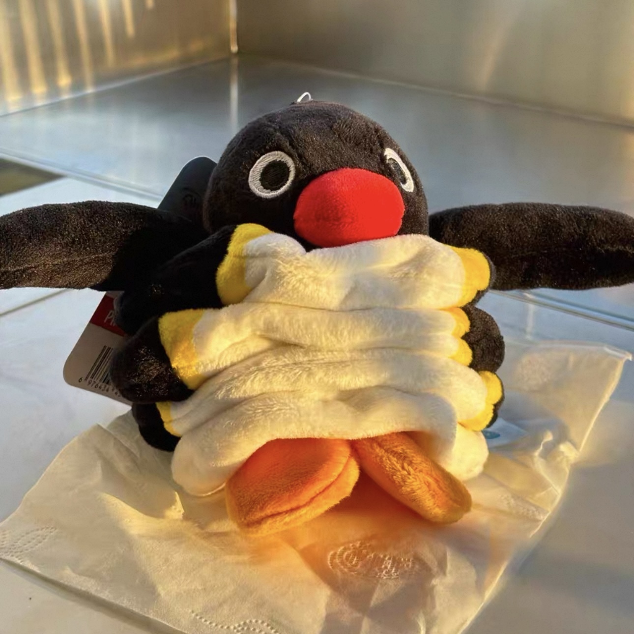 PINGU 企鵝家族 彈簧玩偶 吊飾 創意搞怪 醜萌 正版授權