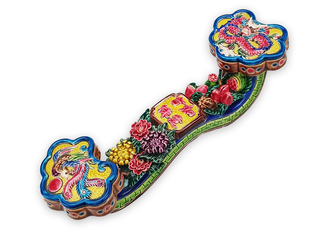 交趾陶龍鳳如意｜祝壽結婚吉祥首選藝術珍品