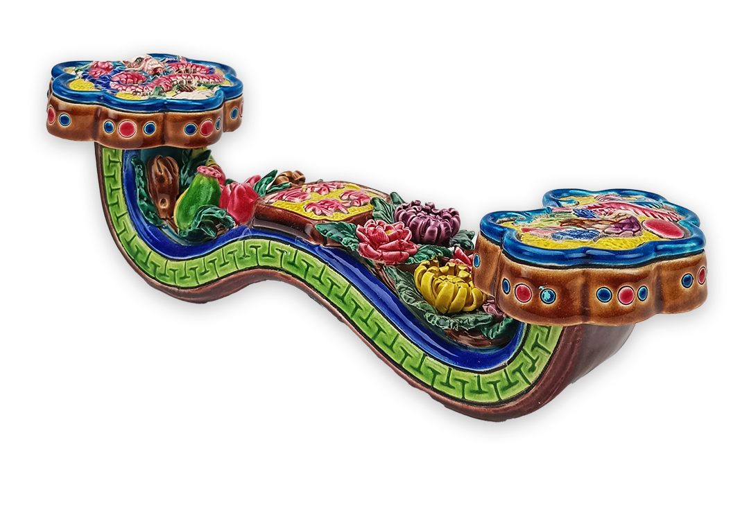 交趾陶龍鳳如意｜祝壽結婚吉祥首選藝術珍品