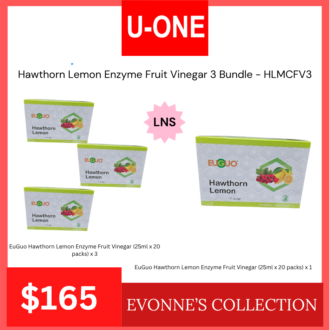 Hawthorn Lemon Enzyme Fruit Vinegar 3 Bundle - HLMCFV3