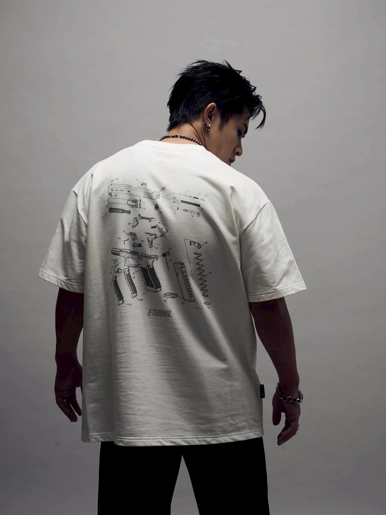 ETERNAL 拆解手槍 鏢靶Logo短袖 T