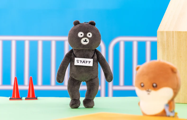 現貨-日本正版 長野熊 自嘲熊 Jokebear Staff熊 磁石手 公仔吊飾