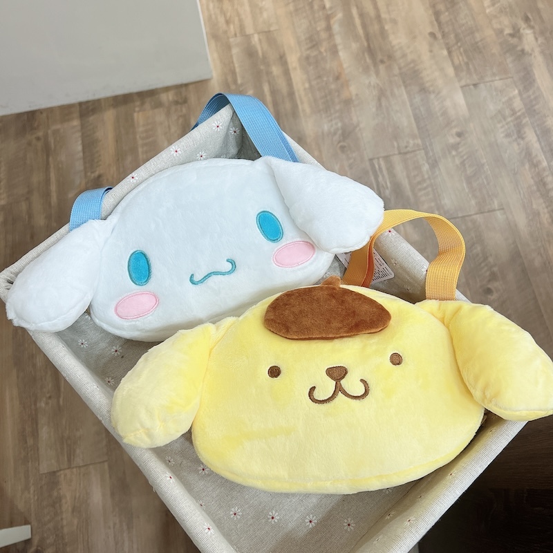 《08108》可愛三麗鷗大臉側背包/大耳狗.布丁狗/8吋