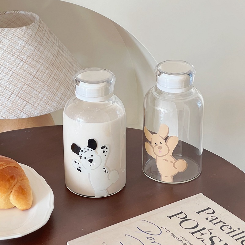 小狗密封玻璃杯