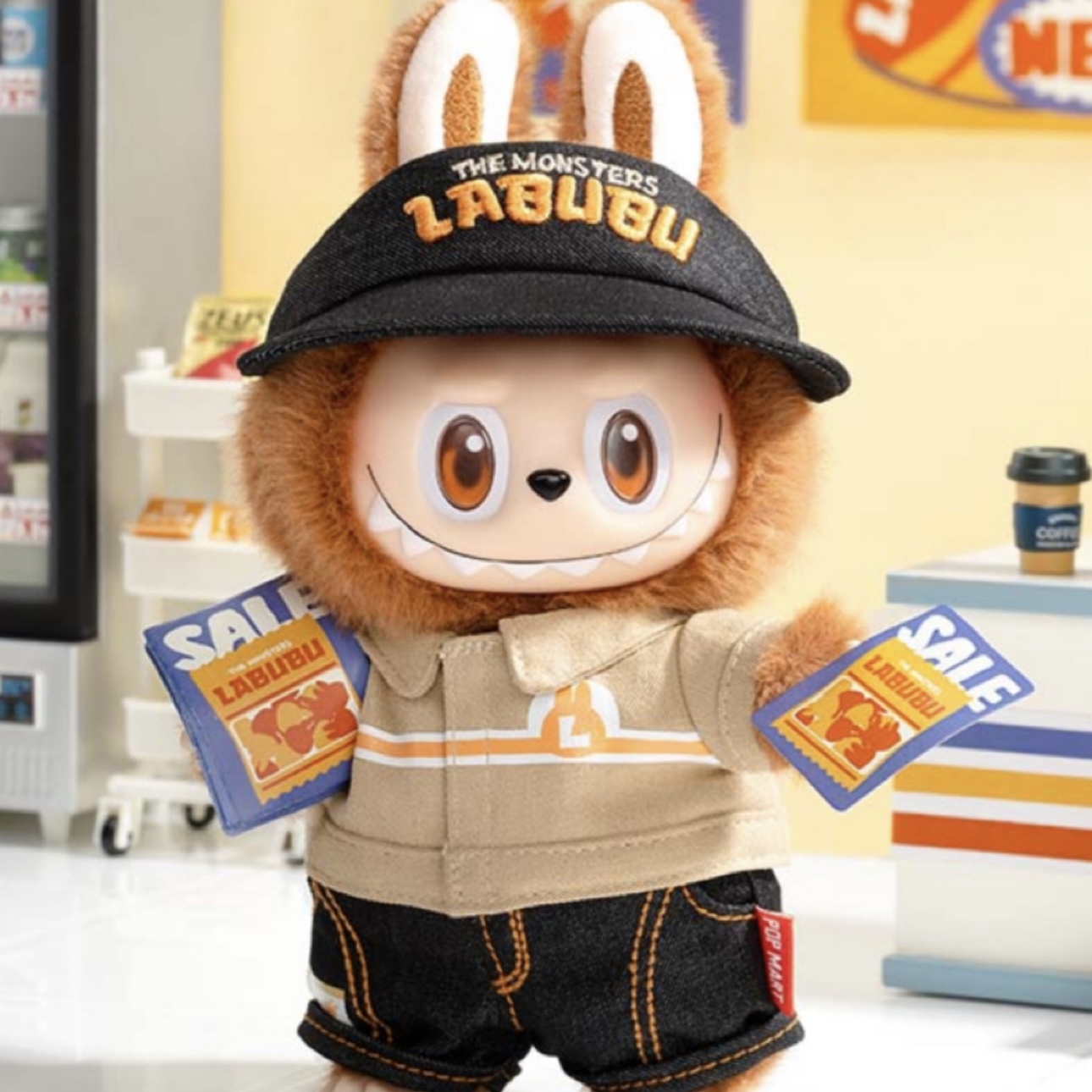 POPMART 泡泡瑪特 THE MONSTERS 怪味便利店系列 吊卡 絨毛 搪膠臉