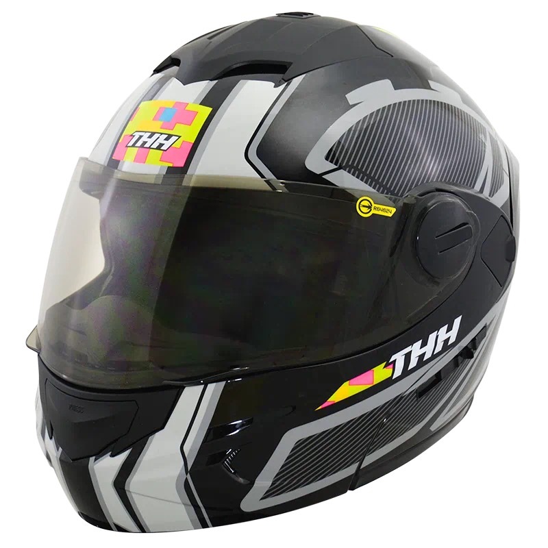 THH T-797N 萬花筒 亮黑/彩 彩繪 可掀式安全帽