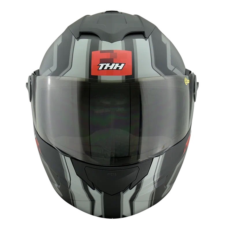 THH T-797N 萬花筒 平光黑/紅 彩繪 可掀式安全帽