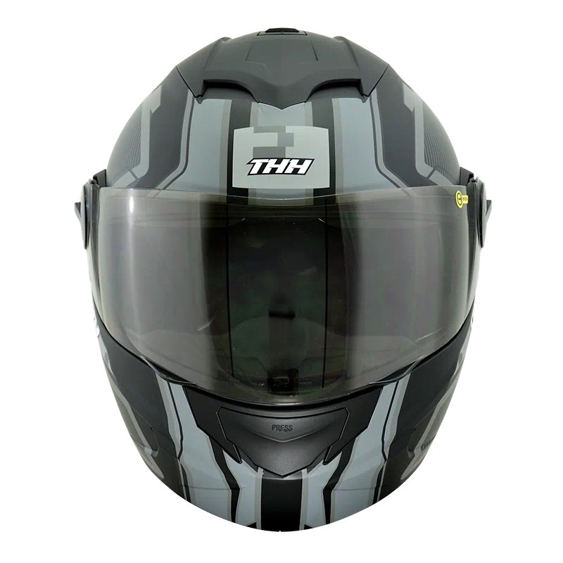 THH T-797N 萬花筒 平光黑/銀灰 彩繪 可掀式安全帽
