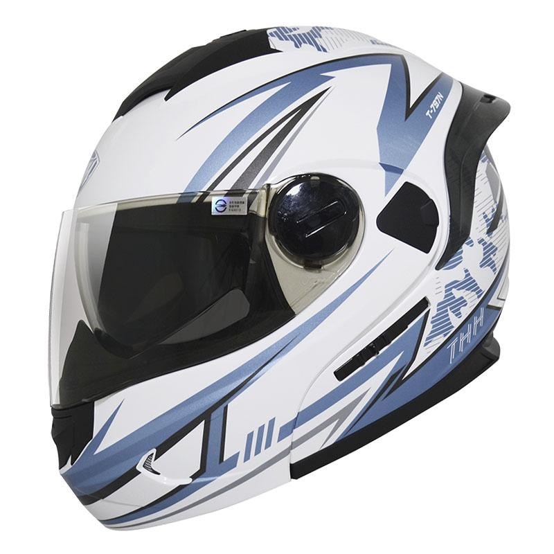 THH T-797N SPRINT 衝刺 白/鈦灰 彩繪 可掀式安全帽