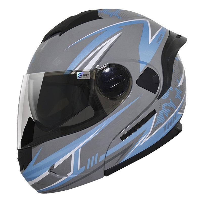 THH T-797N SPRINT 衝刺 灰/鈦白 彩繪 可掀式安全帽