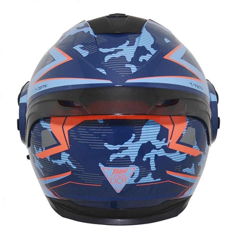 THH T-797N SPRINT 衝刺 藍/藍紅 彩繪 可掀式安全帽
