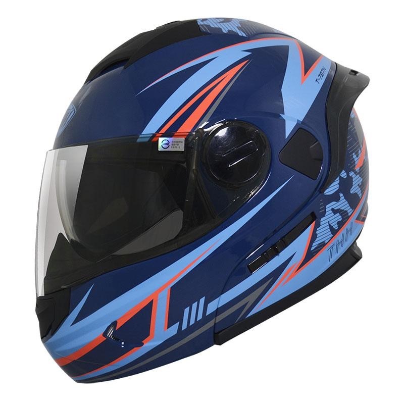 THH T-797N SPRINT 衝刺 藍/藍紅 彩繪 可掀式安全帽