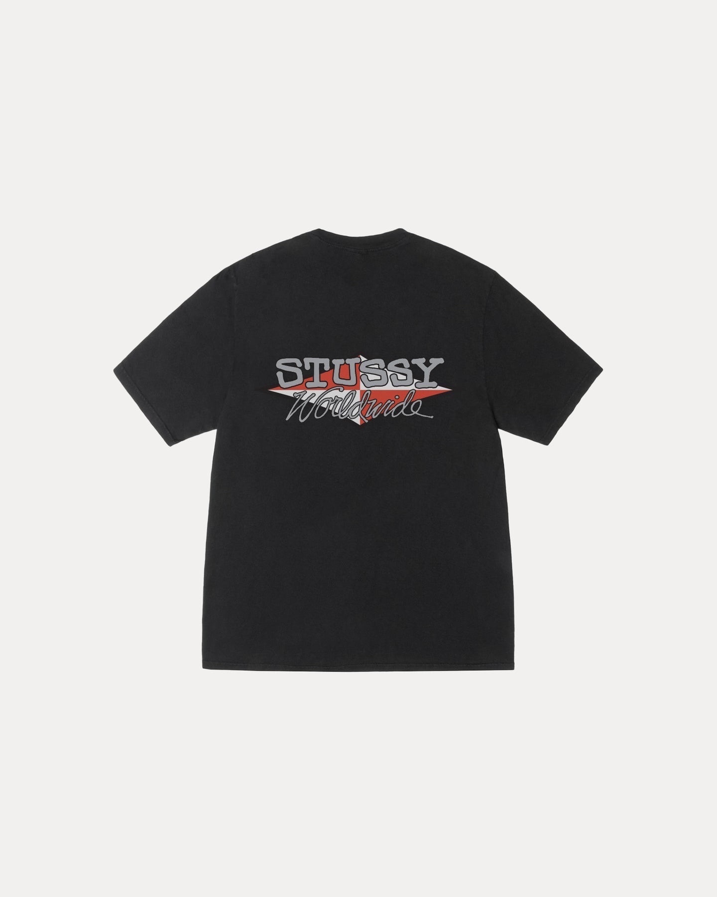 STUSSY 2025SS Worldwide Diamond 鑽石 Logo 水洗 短Tee