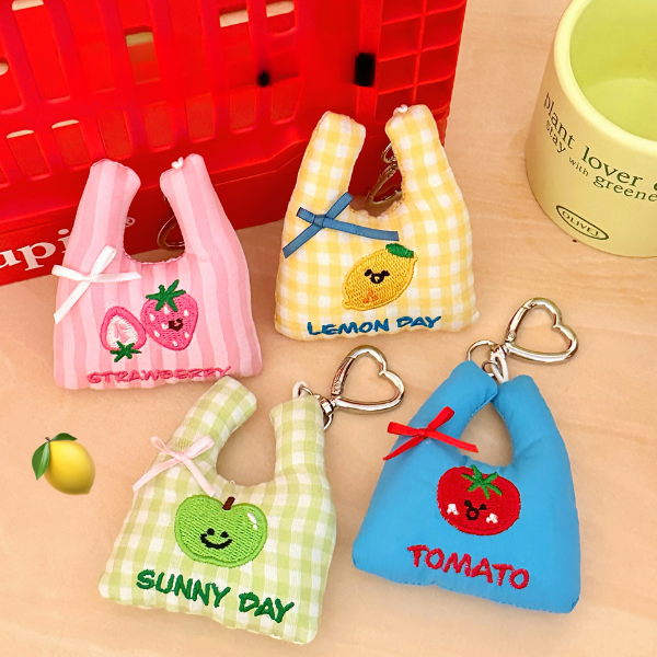 可愛購物袋小吊飾掛件