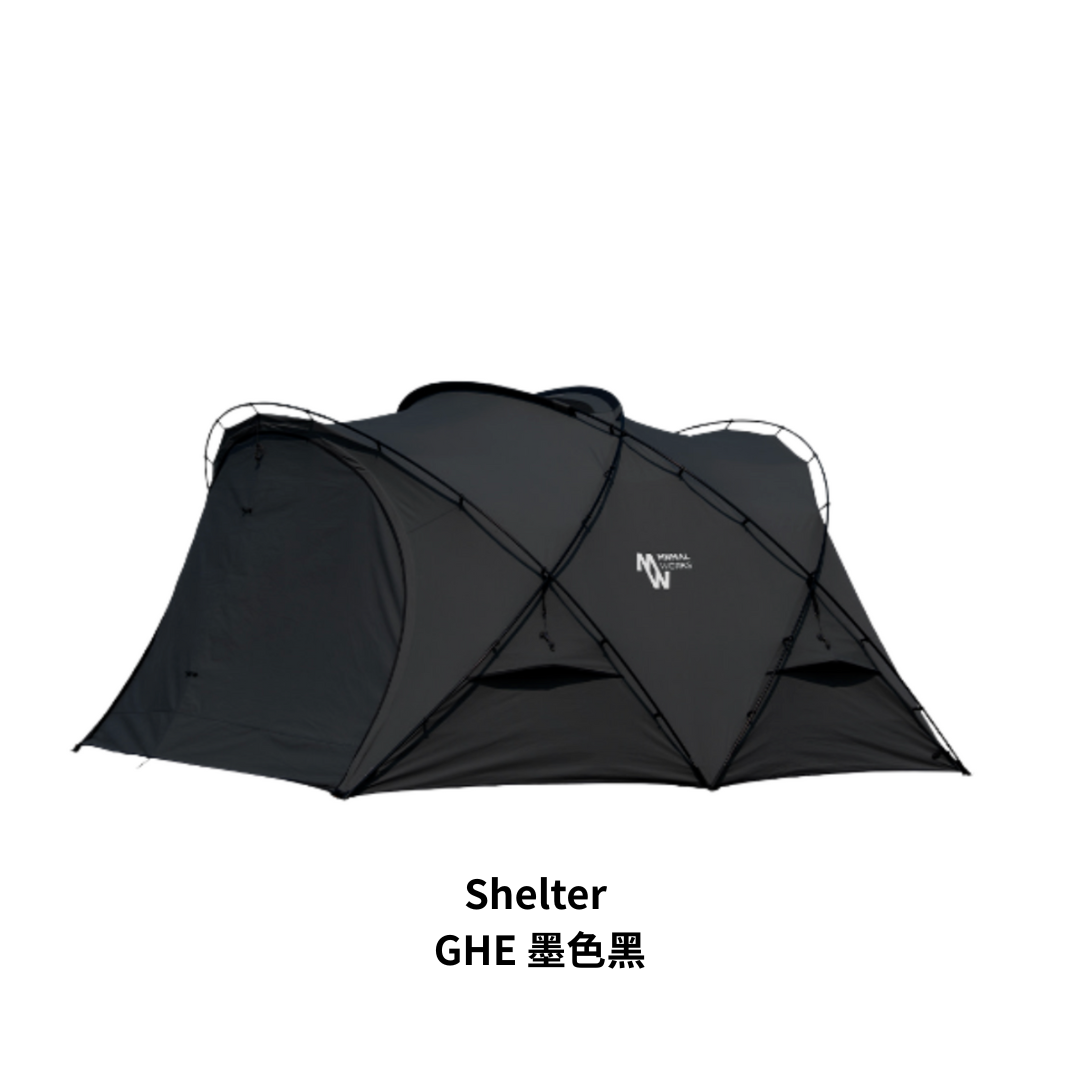 Minimal Works｜Shelter GHE 科技棉庇護帳 ｜墨色黑