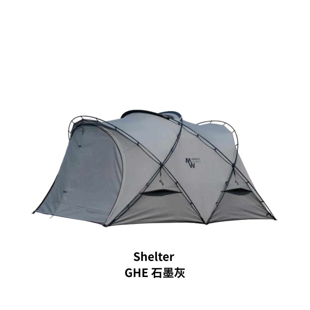 MNML WORKS SHELTER 新型GHE Minimal works* Shelter GH, Multi-purpose, camping in every