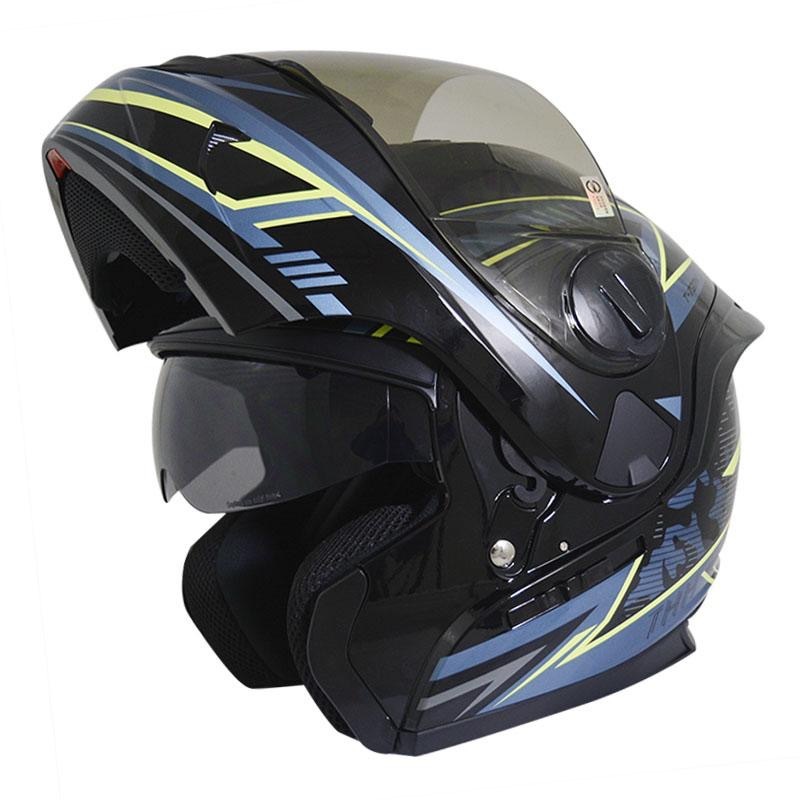 THH T-797N SPRINT 衝刺 黑/鈦綠 彩繪 可掀式安全帽