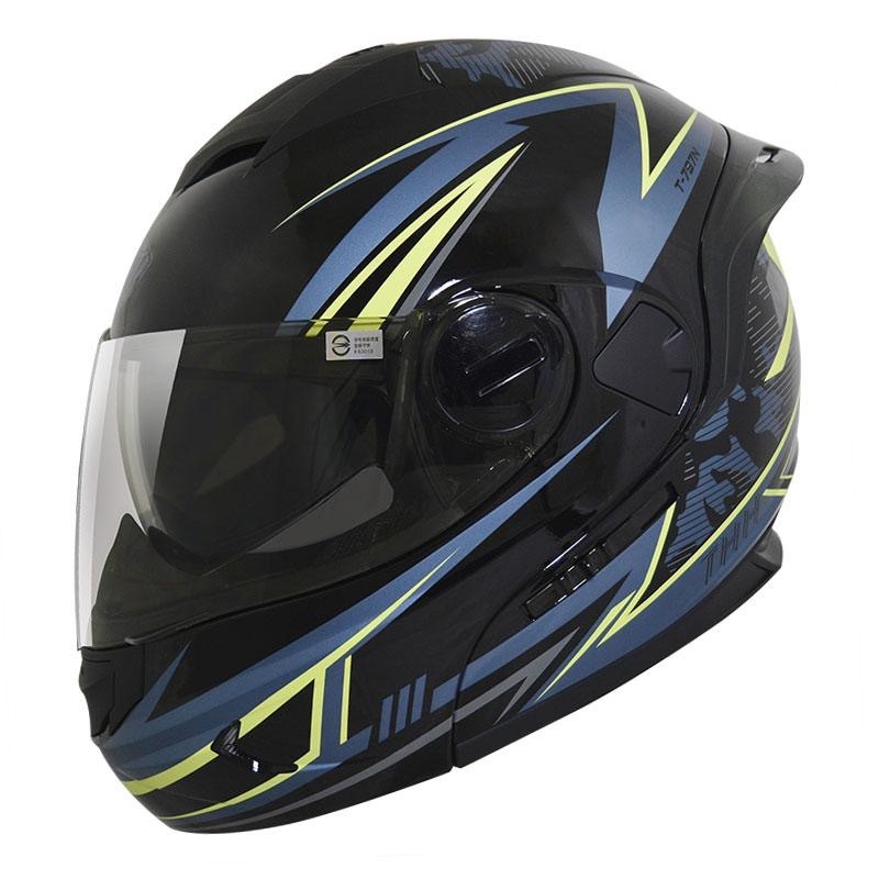 THH T-797N SPRINT 衝刺 黑/鈦綠 彩繪 可掀式安全帽