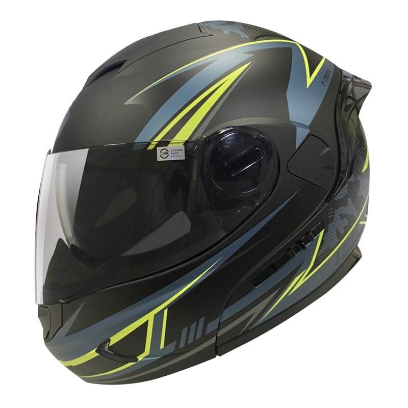 THH T-797N SPRINT 衝刺 平光黑/鈦綠 彩繪 可掀式安全帽