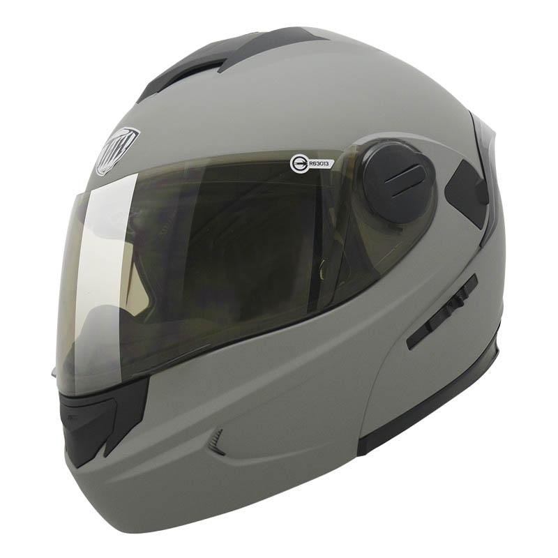 THH T-797N 素色 平光水泥灰 可掀式安全帽