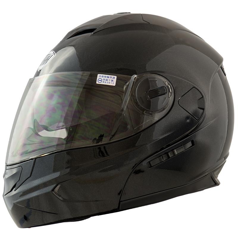 THH T-797A+ 素色 珍珠黑 可掀式安全帽