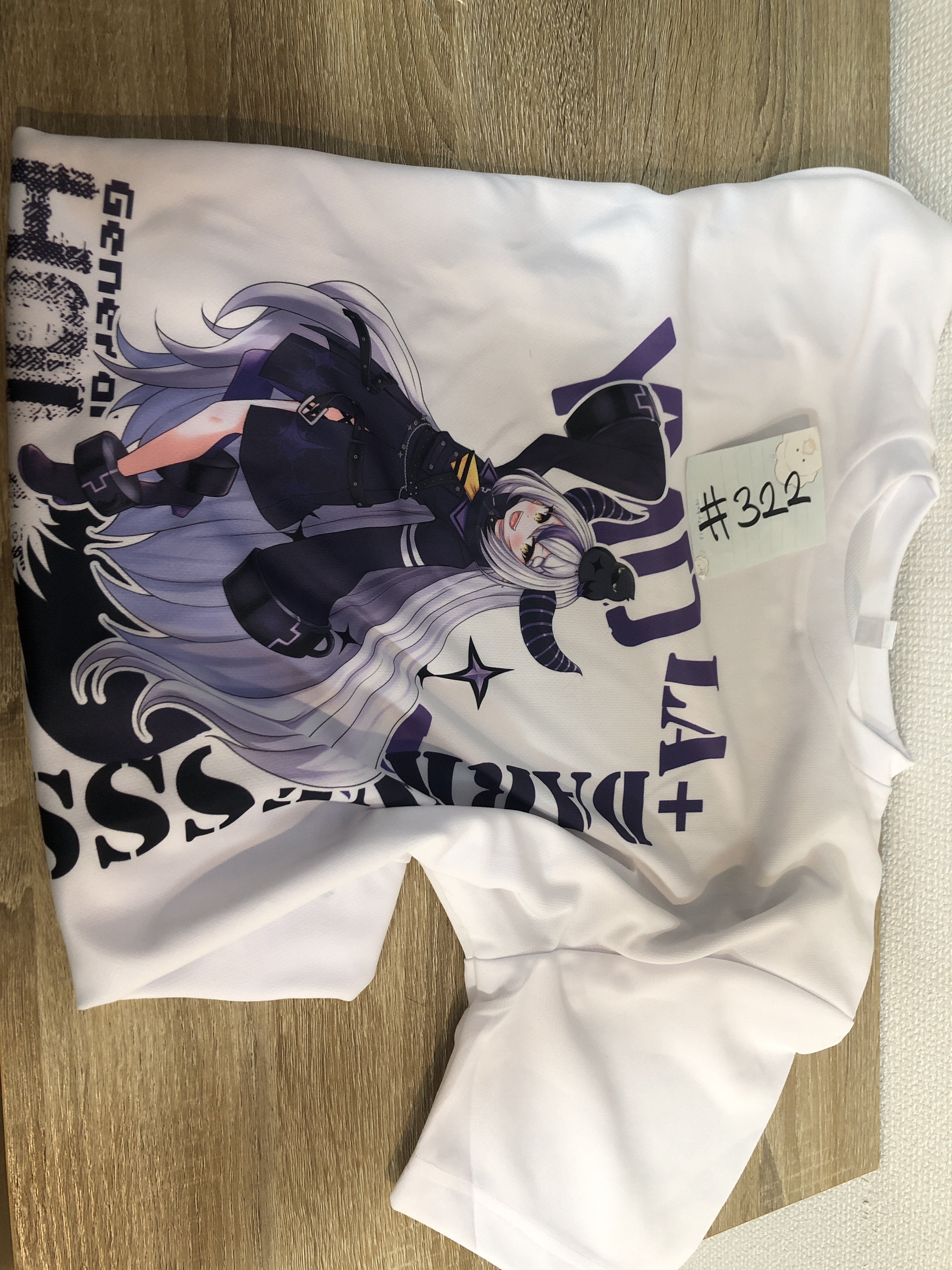 HOLOLIVE 拉普 T-SHIRT L SIZE  同人#322