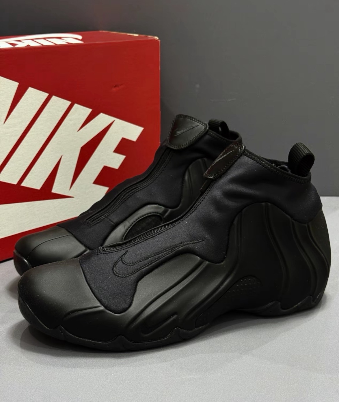 Nike Air Flightposite 黑色 耐磨透氣 復古中筒 籃球鞋 男款Aug25