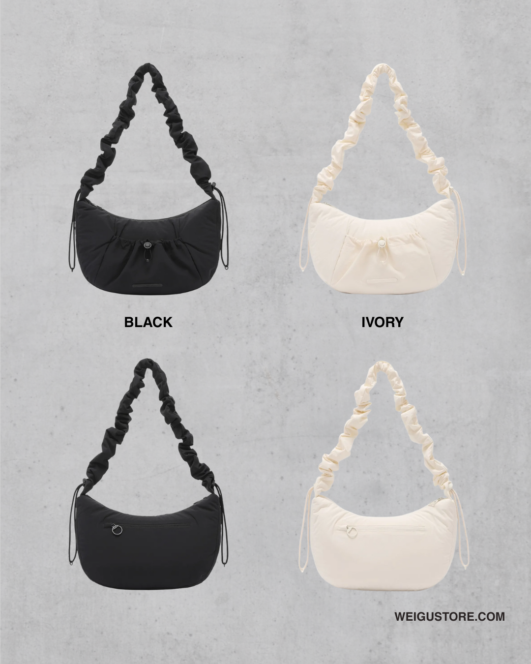 【預購】National Geographic PADDED STRING BAG 月牙包 雲朵包 斜背包 N253ACR580