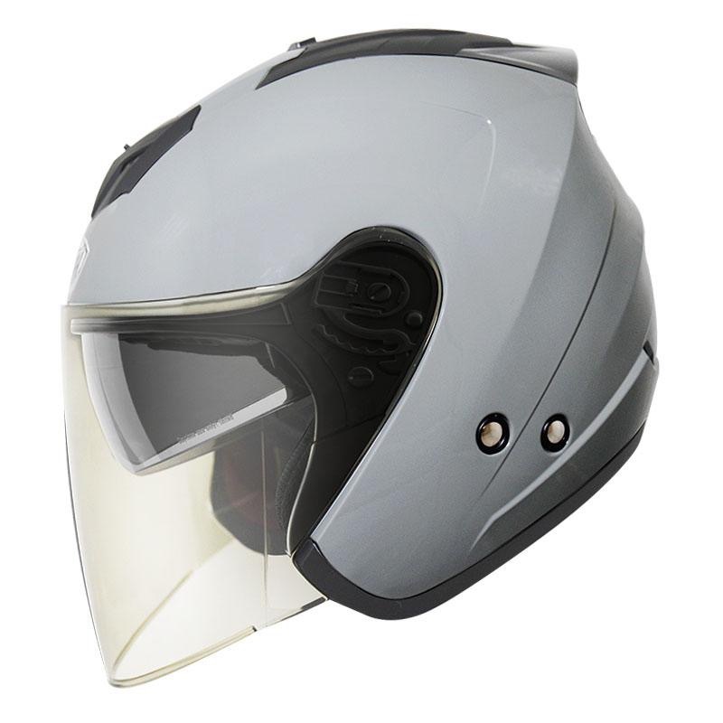 THH T386N 水泥灰 素色 四分之三 半罩式