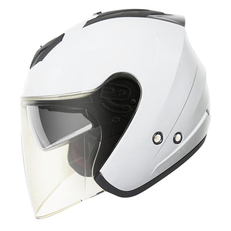 THH T386N 珍珠白 素色 四分之三 半罩式