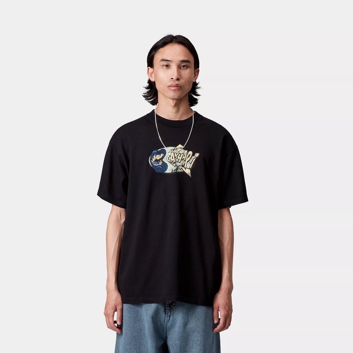 CARHARTT 25SS LOUDER T-SHIRT Black 水洗圖 黑色 短袖
