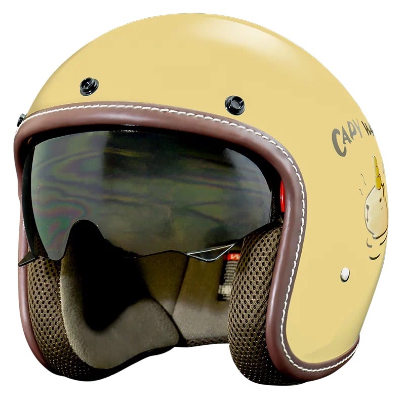 THH T-383A+ 水豚君CAPY 奶油黃 3/4帽款