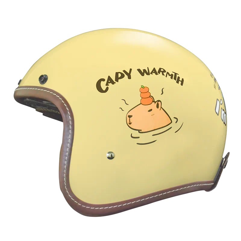 THH T-383A+ 水豚君CAPY 奶油黃 3/4帽款