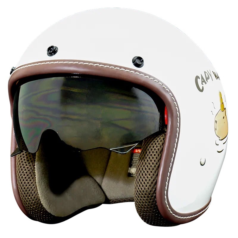 THH T-383A+ 水豚君CAPY 經典白 3/4帽款