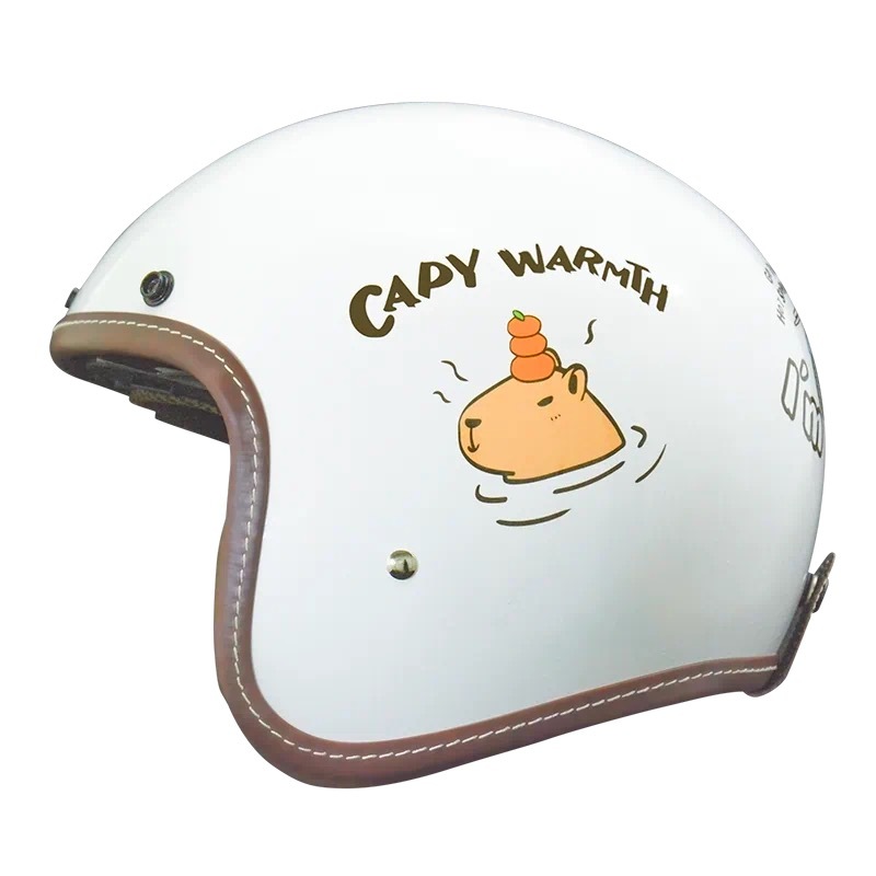 THH T-383A+ 水豚君CAPY 經典白 3/4帽款