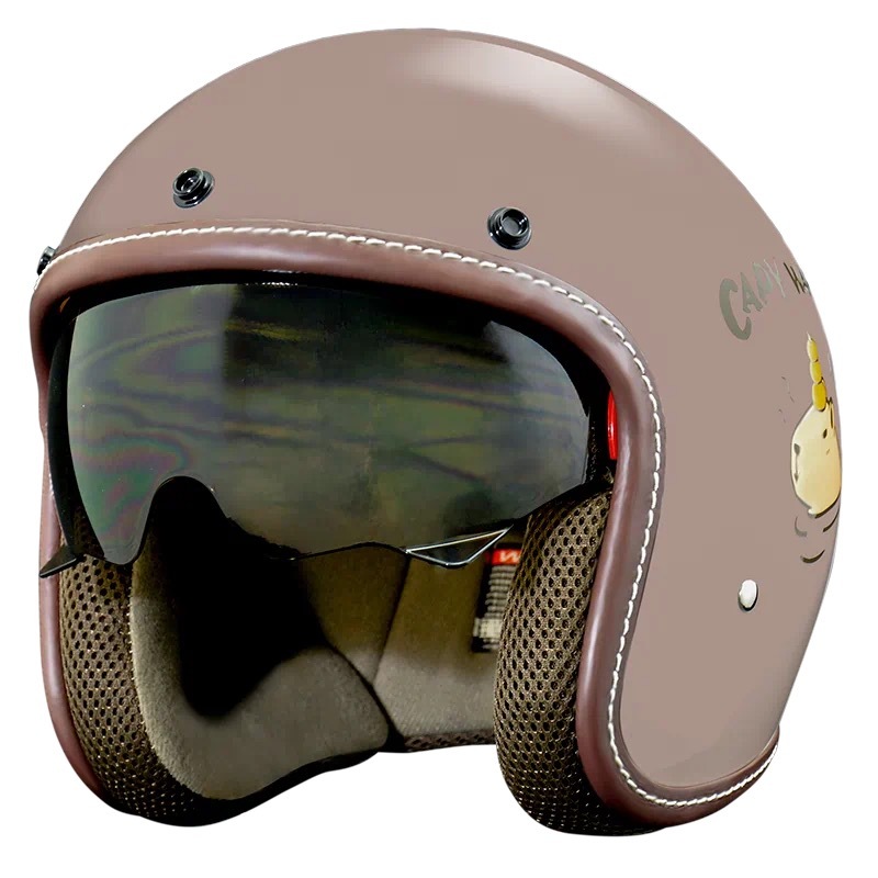 THH T-383A+ 水豚君CAPY 焦糖拿鐵 3/4帽款