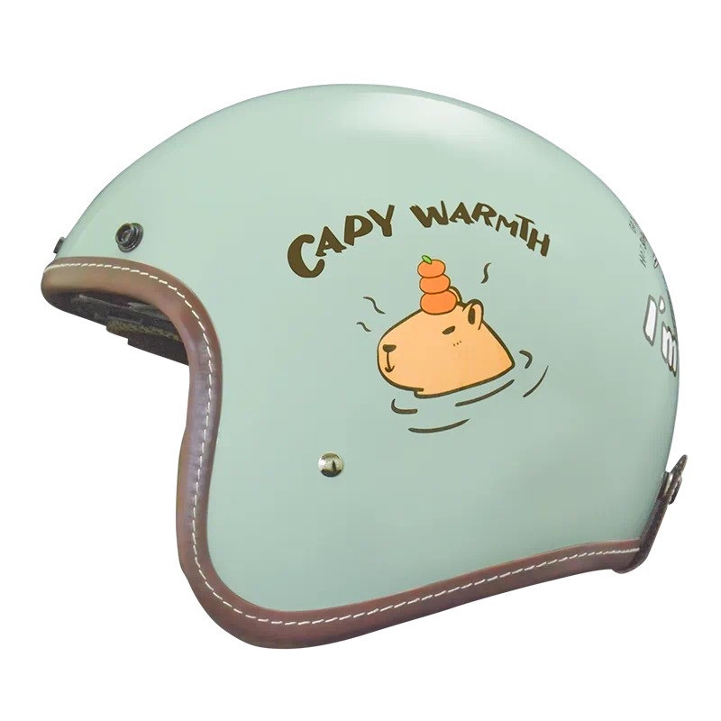 THH T-383A+ 水豚君CAPY 鼠尾草綠 3/4帽款