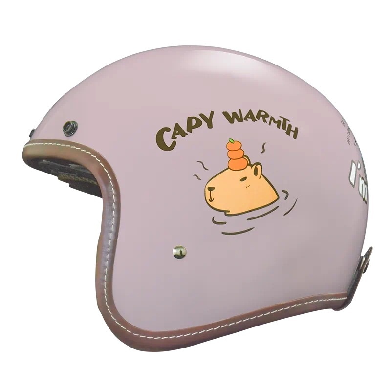 THH T-383A+ 水豚君CAPY 玫瑰石英粉 3/4帽款