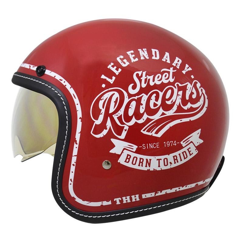 THH T-383A Racers 紅色 3/4帽款