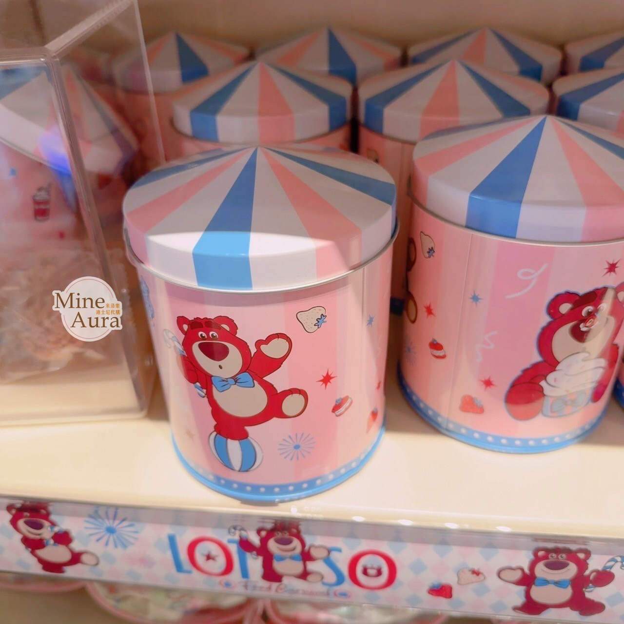 熊抱哥 Lotso 餅乾 造型 鐵盒 玩具總動員 Toy Story -香港迪士尼樂園