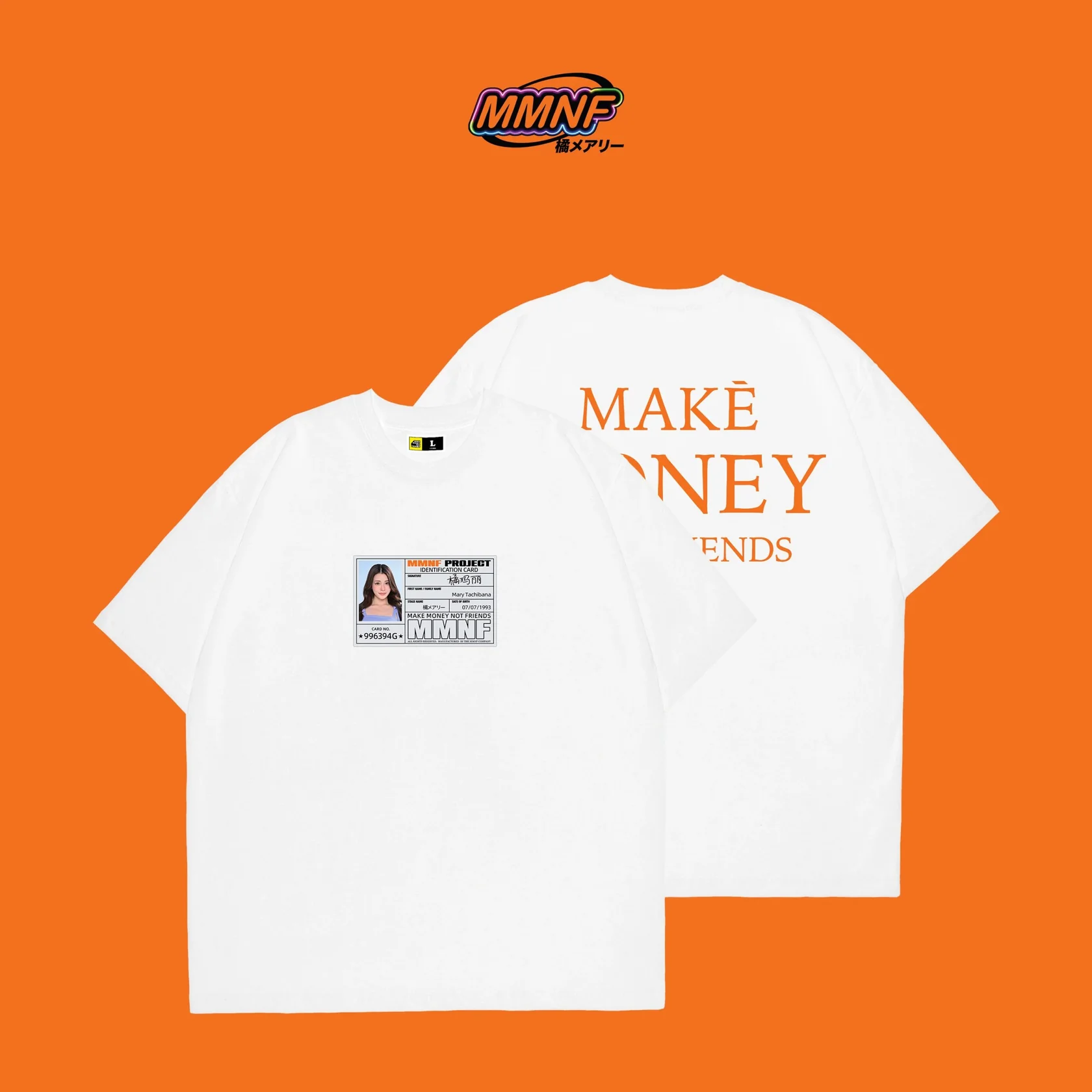橘メアリー 橘瑪麗 x MMNF「Identity card 簽名磁卡」TEE
